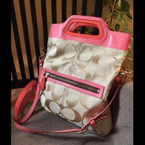 COACH Bonnie Signature Foldover Crossbody Bag